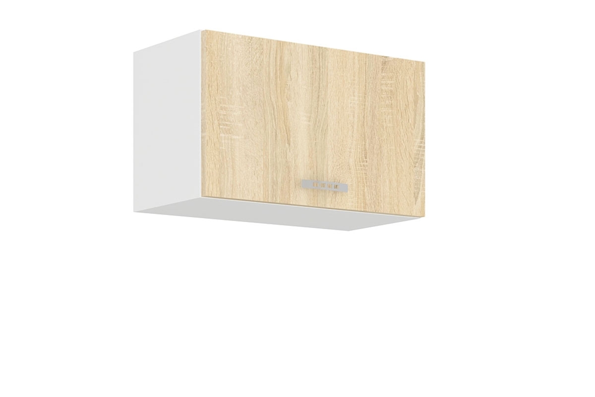 Kuchyňská sestava Natil 270x230 cm - dub sonoma / bílá Skříňka závěsná kuchyňská nízká Natil 60 OK-40 - Dub sonoma / Bílá