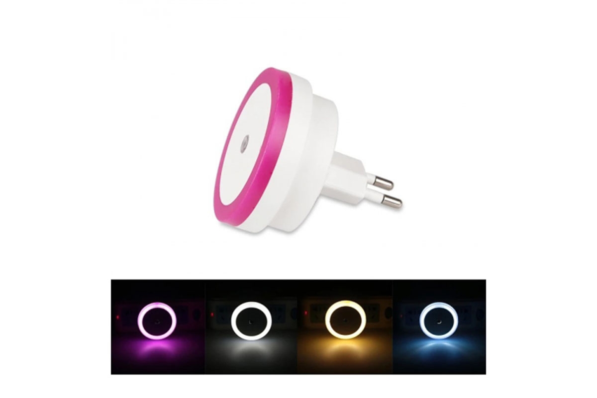 Lampka nočná - okrúhla Ružová lampka okragla Ružová