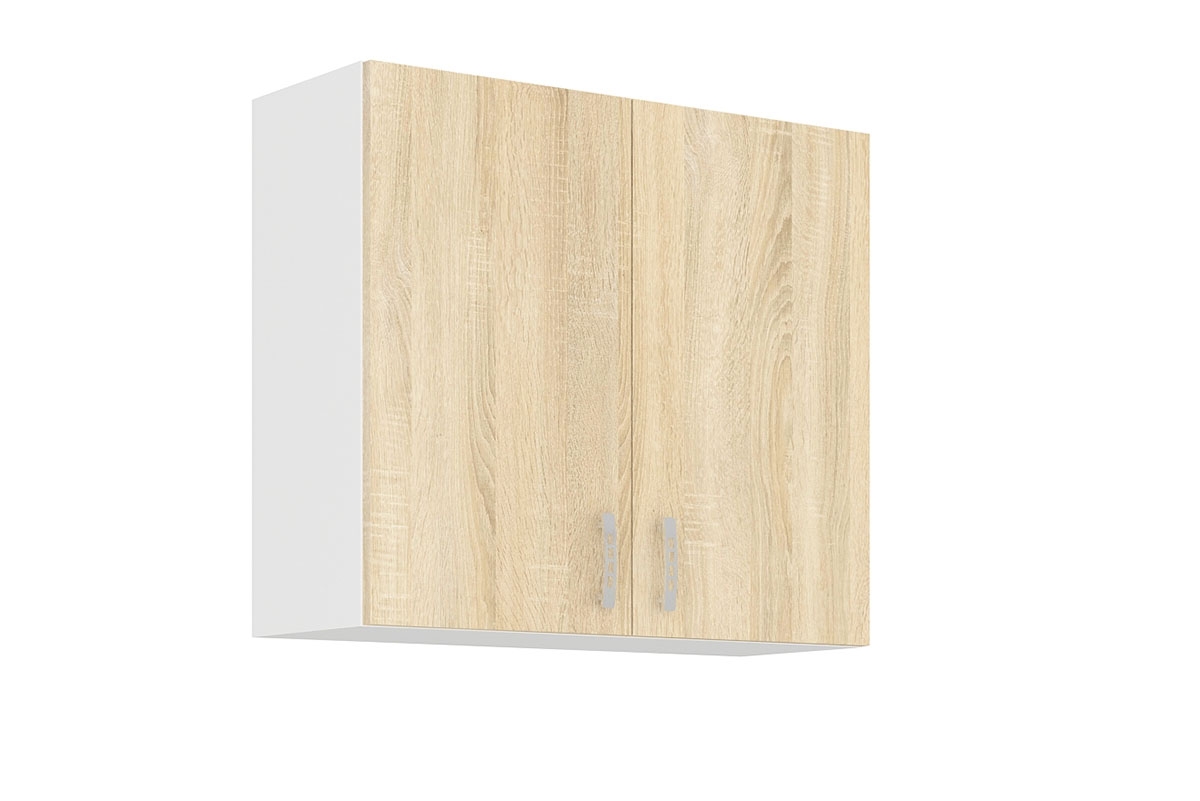Kuchyňská linka Natil 180 cm - dub sonoma / bílá Skříňka závěsná kuchyňská Natil 80 G-72 2F - Dub sonoma / Bílý