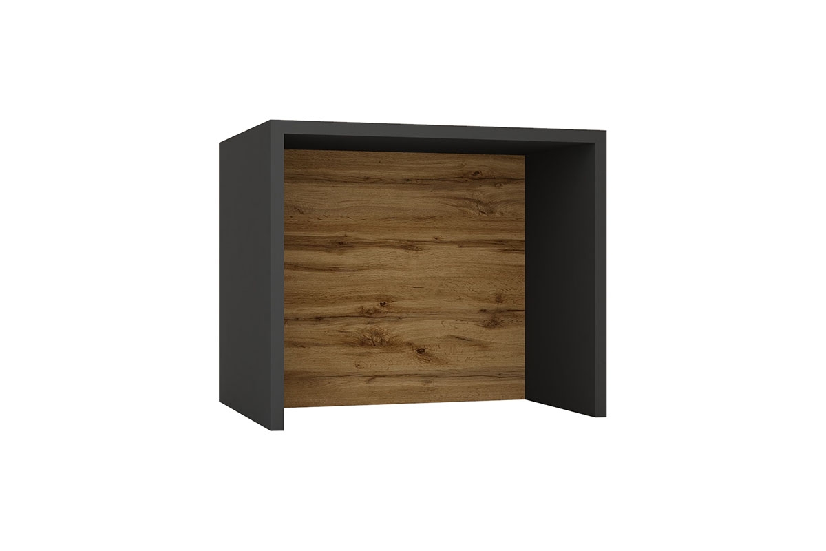 Wyspa kuchyňská Stolkar 90 cm - šedá grafit / dub wotan Wyspa kuchyňská Bez skříněk 90 cm - šedý grafit / Dub wotan