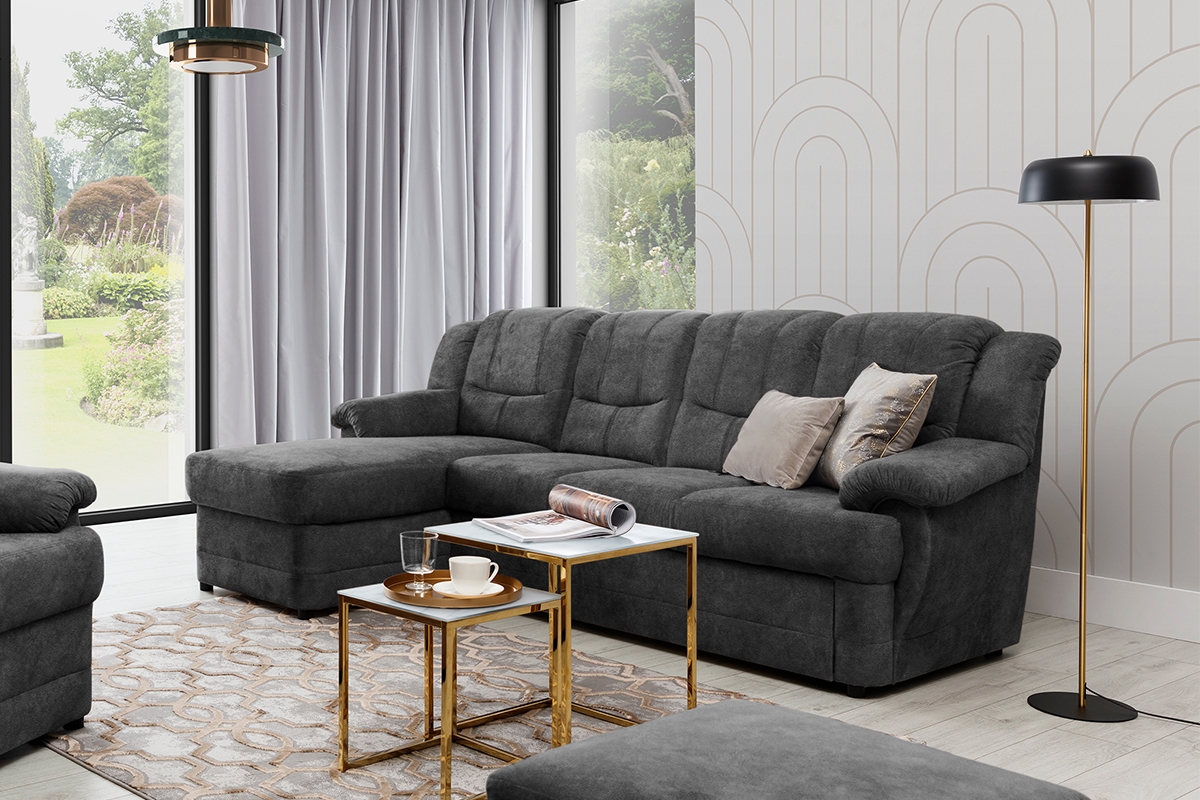 Rohová sedacia súprava Belluno Mini ľavá - šedý Salvador 15 Anthracite Rohová sedacia súprava ľavostranná . Belluno Mini - šedý Salvador 15 Anthracite 