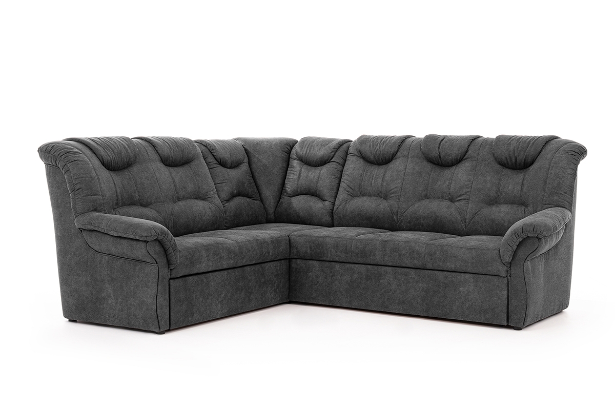 Rohová sedací souprava Lonigo L levá - šedá Salvador 15 Anthracite Rohová sedací souprava levá strana do obývacího pokoje Lonigo L 