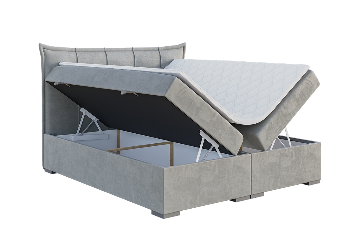 Boxspring posteľ s úložným priestorom Ralies 140x200 Boxspring posteľ s úložným priestorom Ralies 140x200 