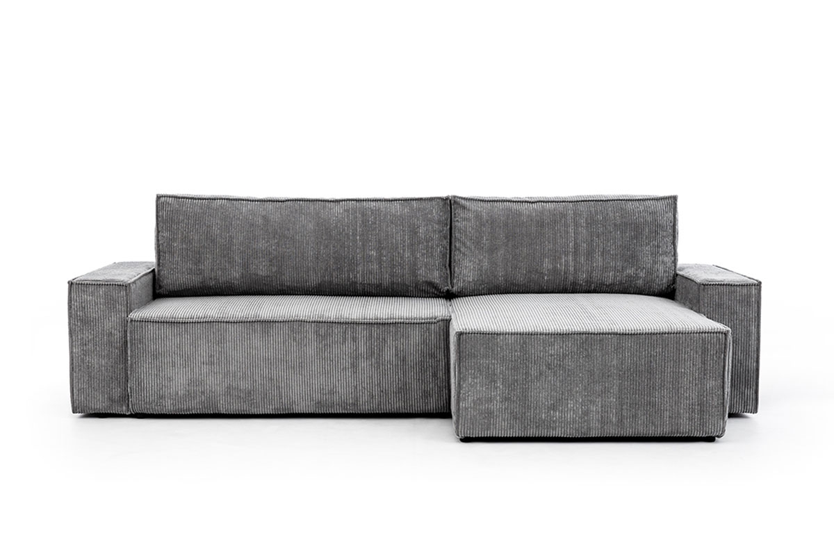 Rohová sedacia súprava pravá rozkladacia Flabio Mini - šedý menčester Lincoln 90 Rohová sedacia súprava Flabio Mini 