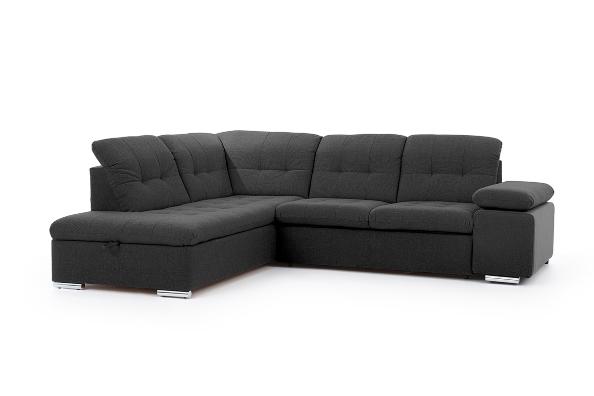 Rohová sedací souprava Palermo L levá - grafitová Inari 95 Rohová sedací souprava levá strana do obývacího pokoje Palermo L - Grafitový Inari 95 