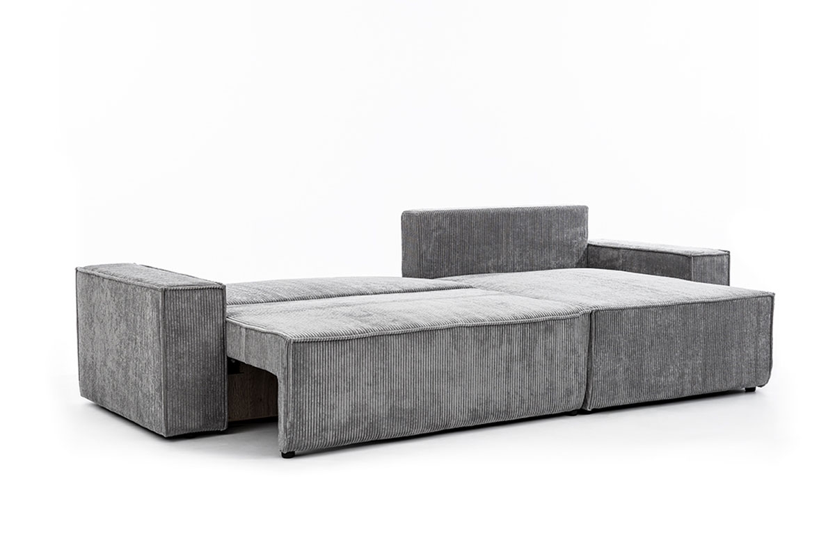 Rohová sedacia súprava pravá rozkladacia Flabio Mini - šedý menčester Lincoln 90 Rohová sedacia súprava Flabio Mini 