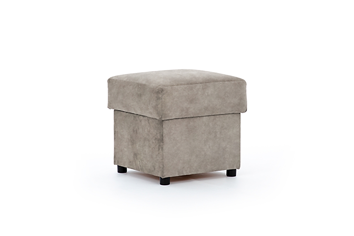 Taburet Belluno s úložným prostorem - hnědá Preston 21 Taburet s úložným prostorem Belluno - potahová látka Preston 21