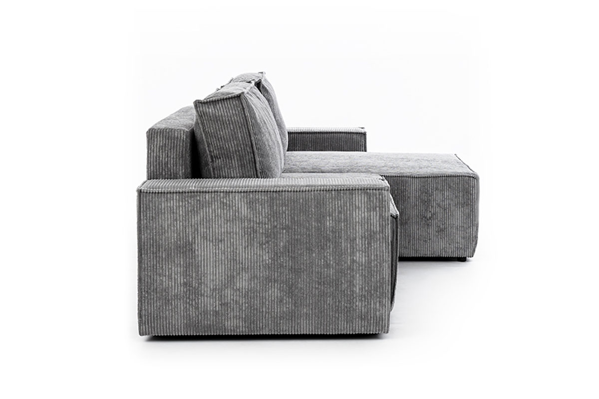 Rohová sedacia súprava pravá rozkladacia Flabio Mini - šedý menčester Lincoln 90 Rohová sedacia súprava Flabio Mini 