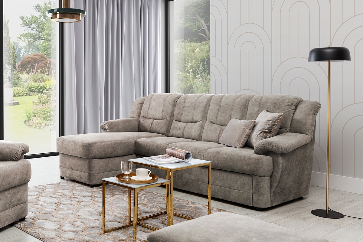 Rohová sedacia súprava Belluno Mini ľavá - Hnedý Preston 21 Rohová sedacia súprava ľavostranná . Belluno Mini - Hnedý Preston 21