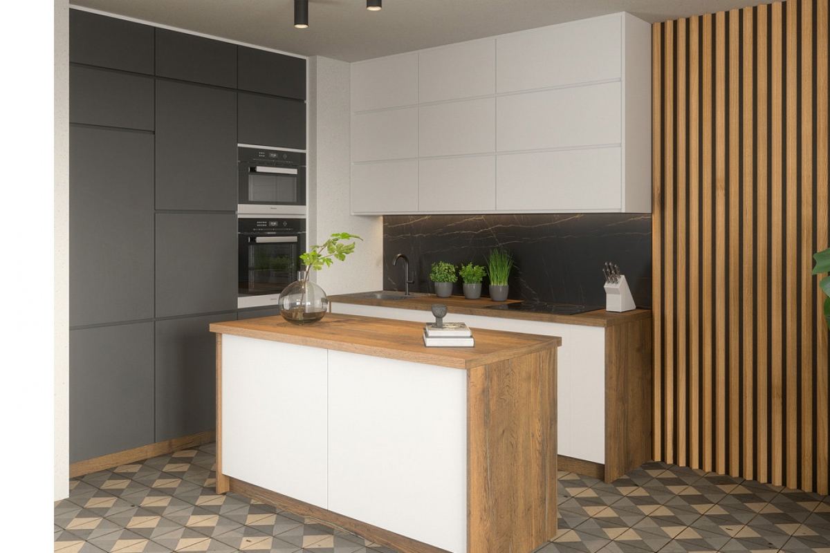 Závěsná kuchyňská skříňka Lamja W9/58 58 cm dvoudveřová Lamja W 9/58 - Skříňka závěsná dvoudveřová (58)