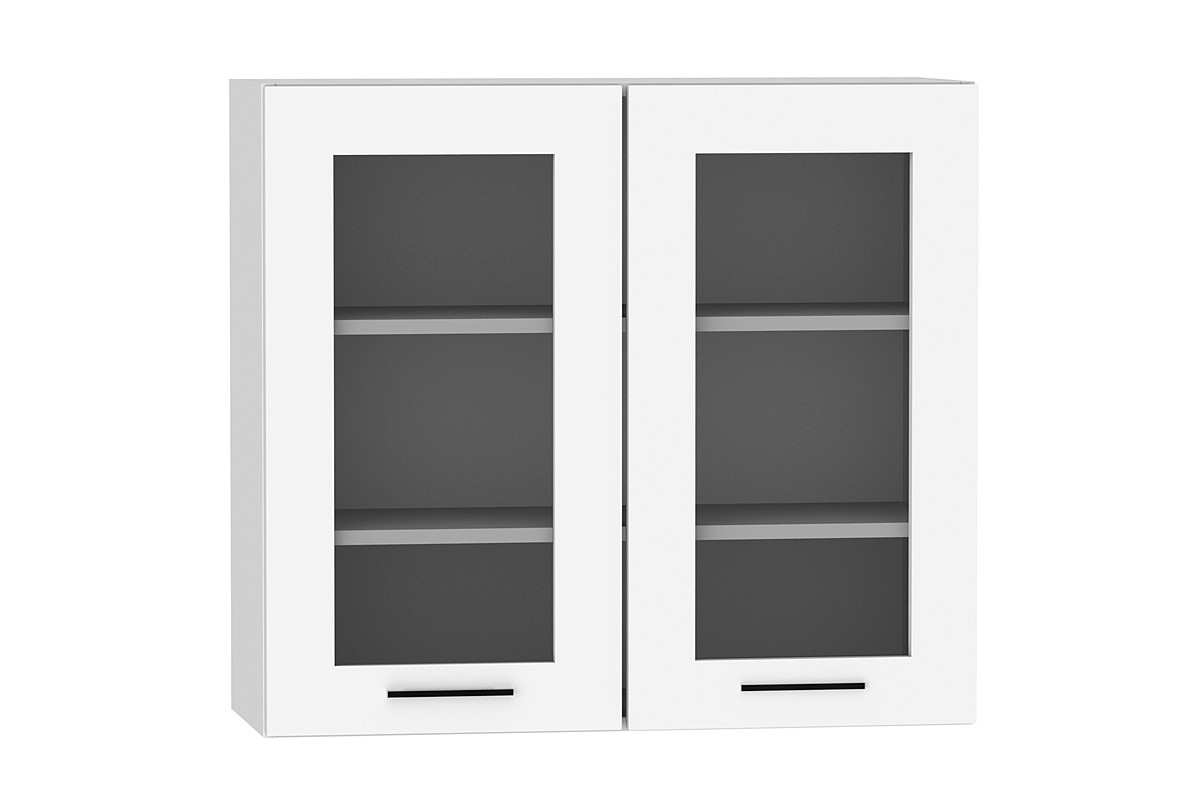 Kuchyňská závěsná skříňka Adele WS80 - skleněná dvířka Skříňka závěsná vitrínová