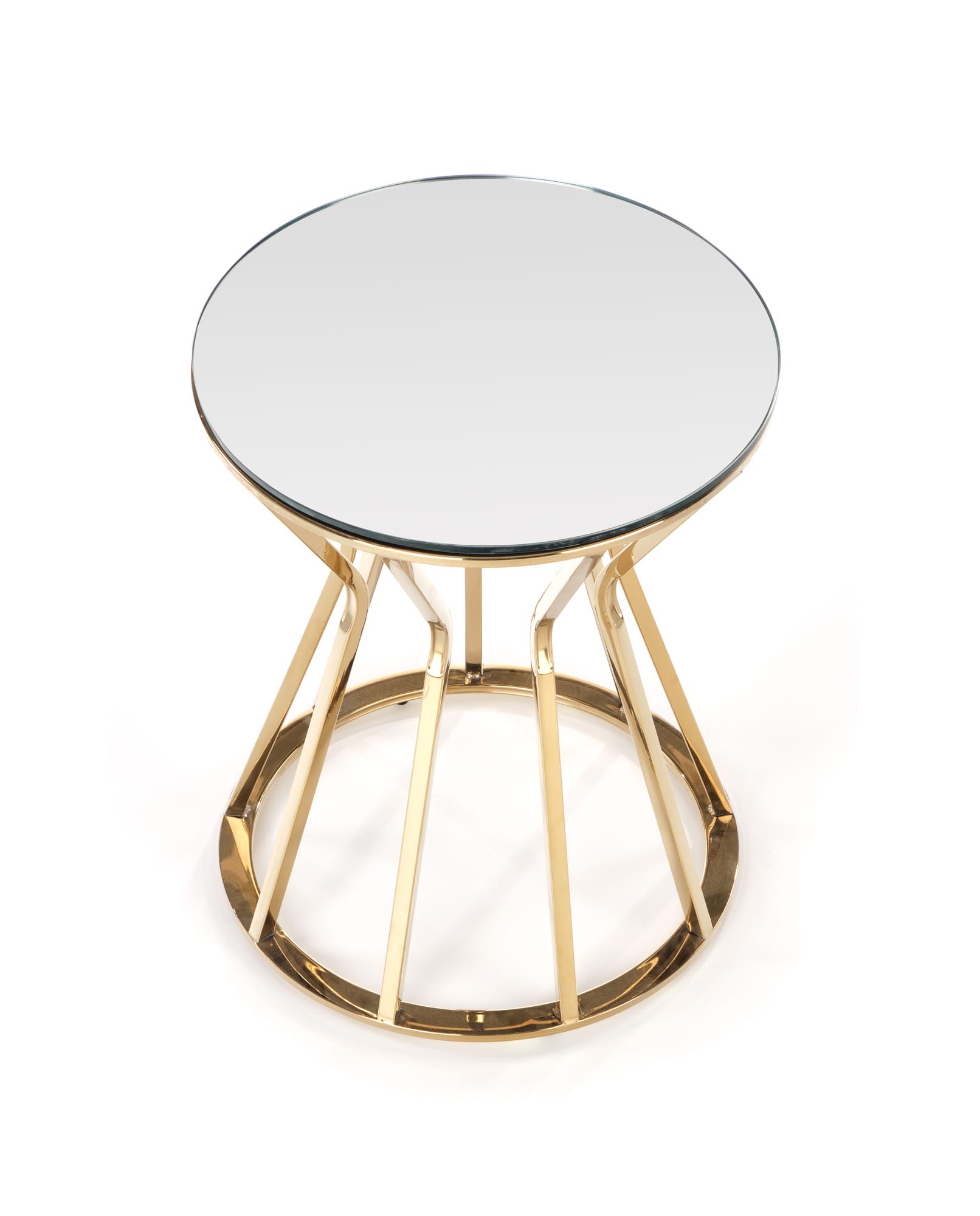 Odkladací stolík AFINA S - zrkadlo / zlatá afina s Konferenčný stolík, Zrkadlo / zlaté