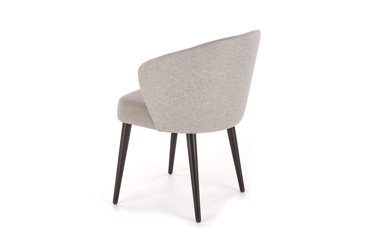 Jedálenské kreslo Alagon - sivá Dream 26 + Megan 353 / čierna popielate Stolička na czarnych nogach