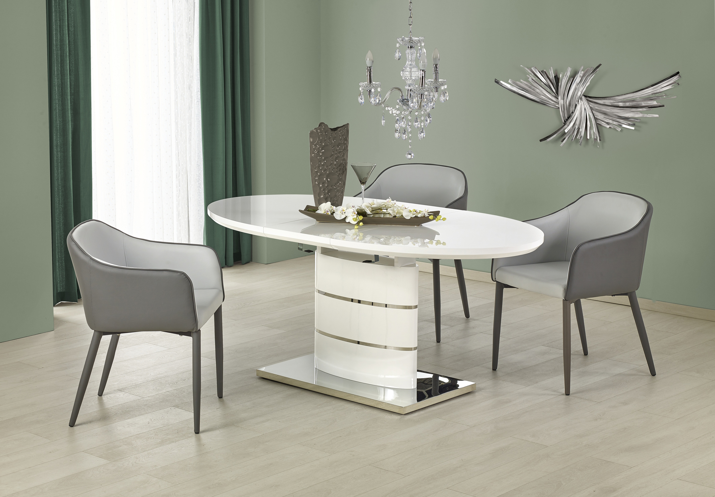 Rozkladací jedálensky stôl ASPEN 140-180x90 cm - biela aspen Stôl Biely