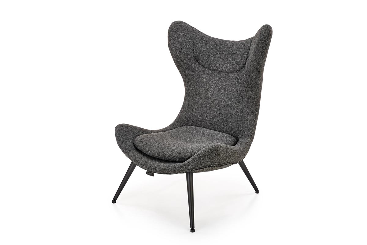 Křeslo Atlantis - antracitová / černá ATLANTIS Křeslo antracytowy / Černý