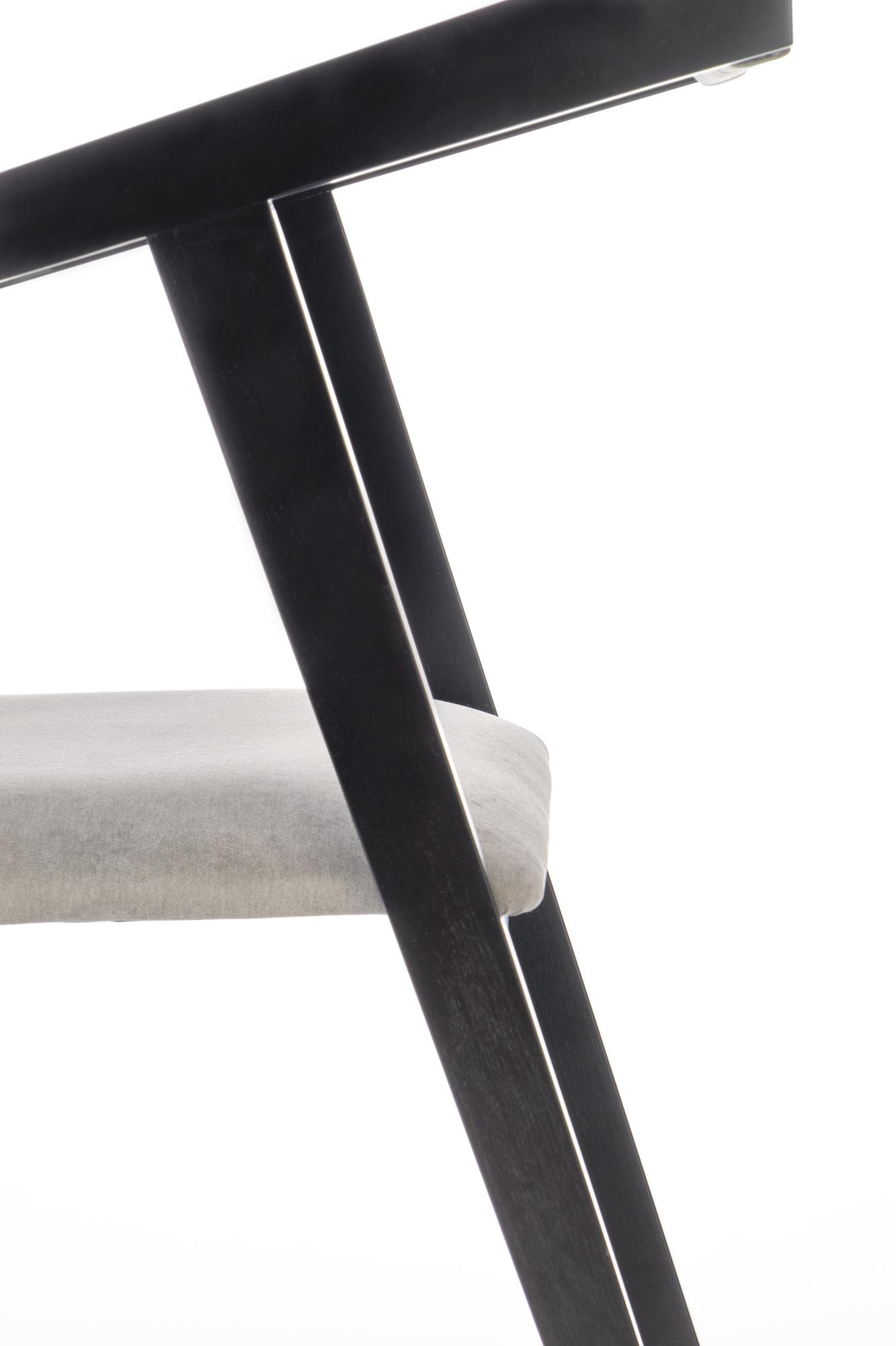 Moderná stolička AZUL - čierna / sivá azul Stolička Čierny / tap. popol