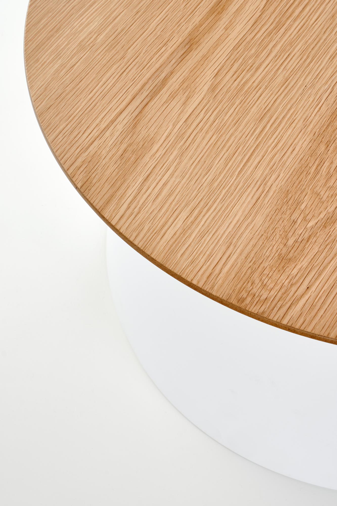 AZZURA dohányzóasztal - natúr / fehér azzura Konferenční stolek přírodní / Bílý