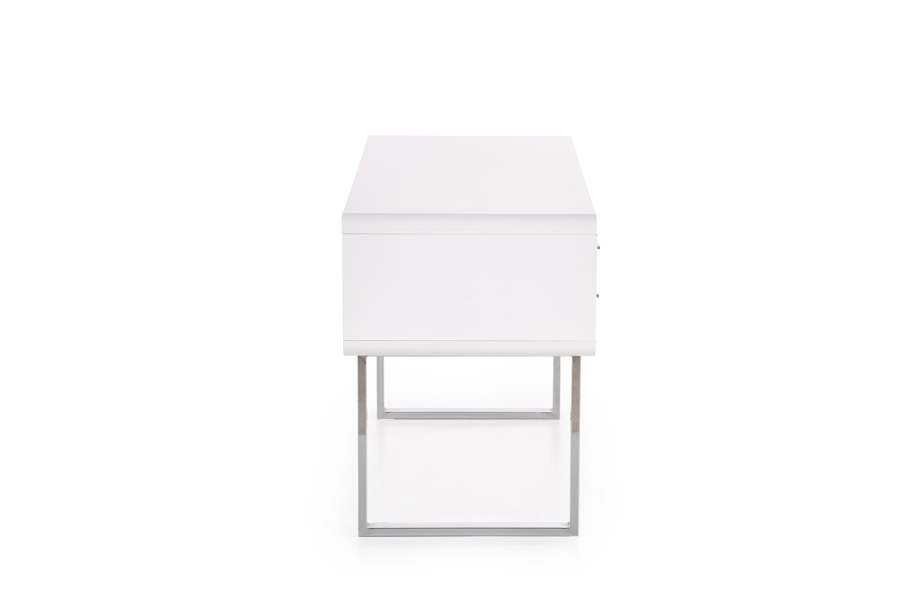 Birou modern B30 cu sertare 120 cm - alb / cromat b30 Psací stůl Alb-Chromovaný