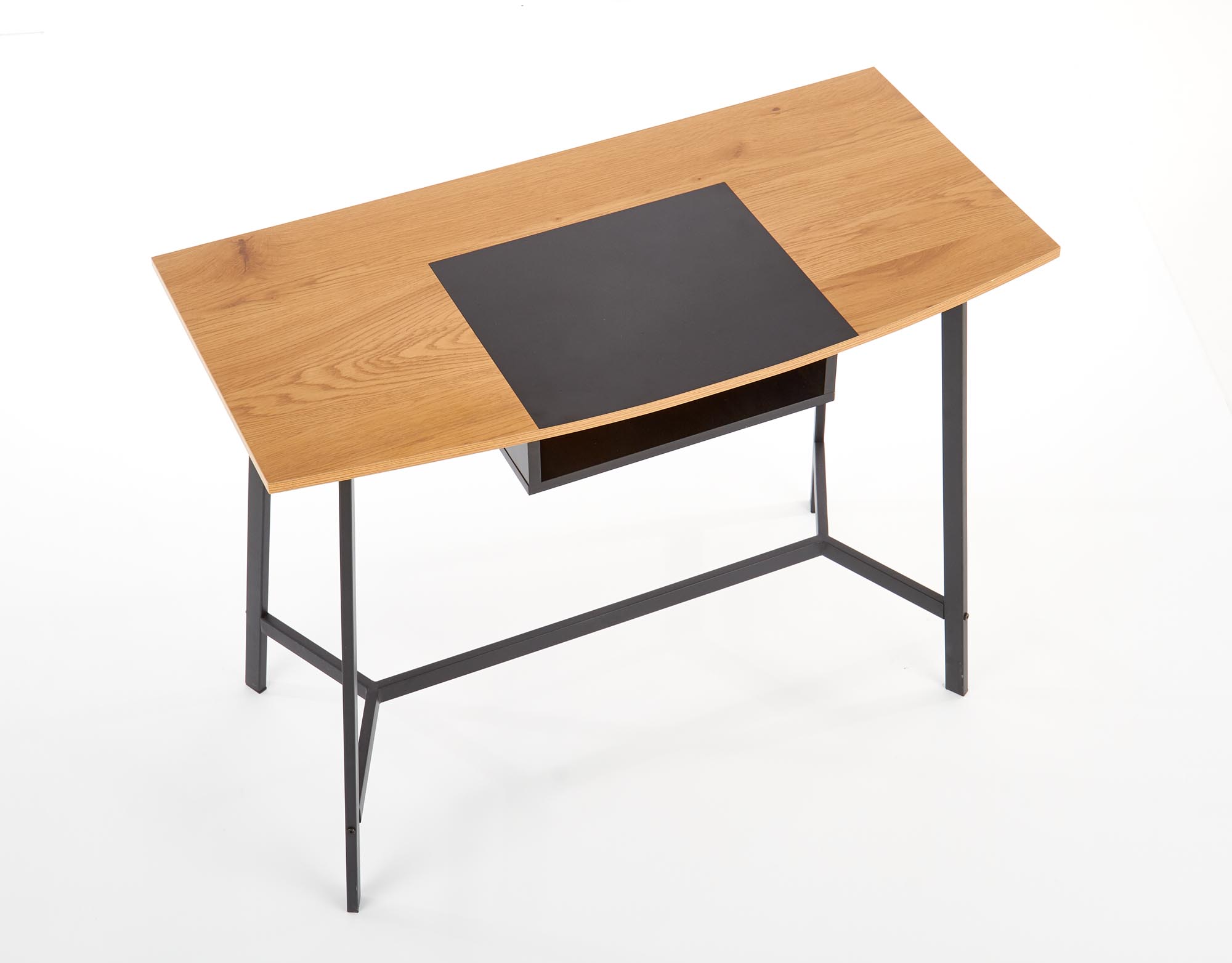 Písací stôl B41 - dub zlatý / čierna - 100 cm b41 Písací stôl Dub zlaté / Čierny