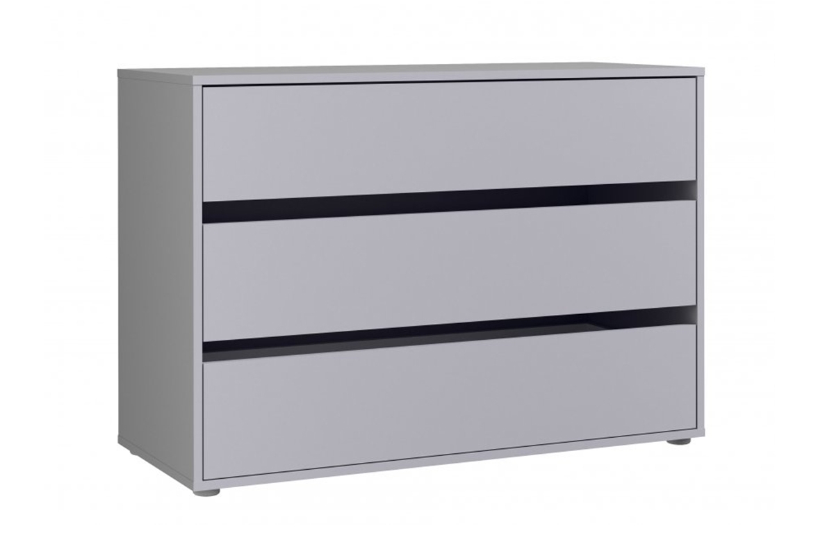 Komoda wewnetrzna 100 cm TWTK24-A06 do szaf Forte Komoda wewnetrzna Skříně Trondheim se třemi  zásuvkami 