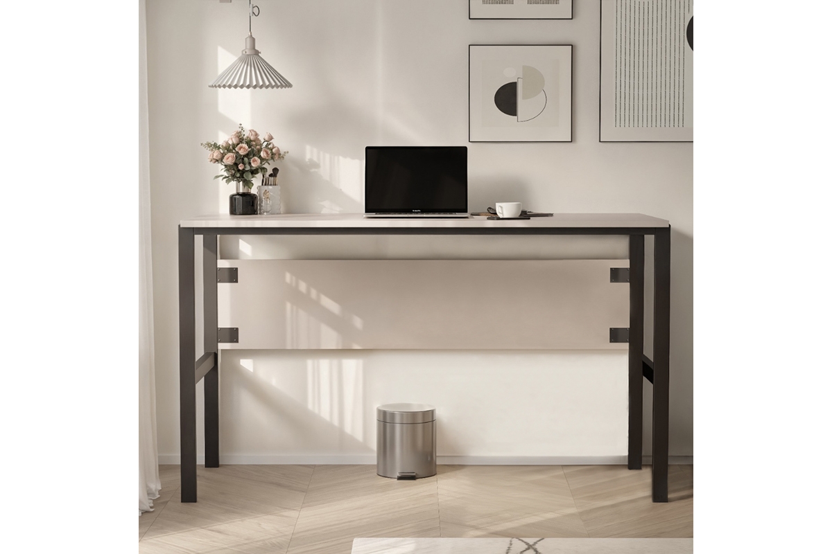 Psací stůl Cremona na kovových nohách - písková béžová psací stůl Cremona na kovových nohách - béžová Pískový