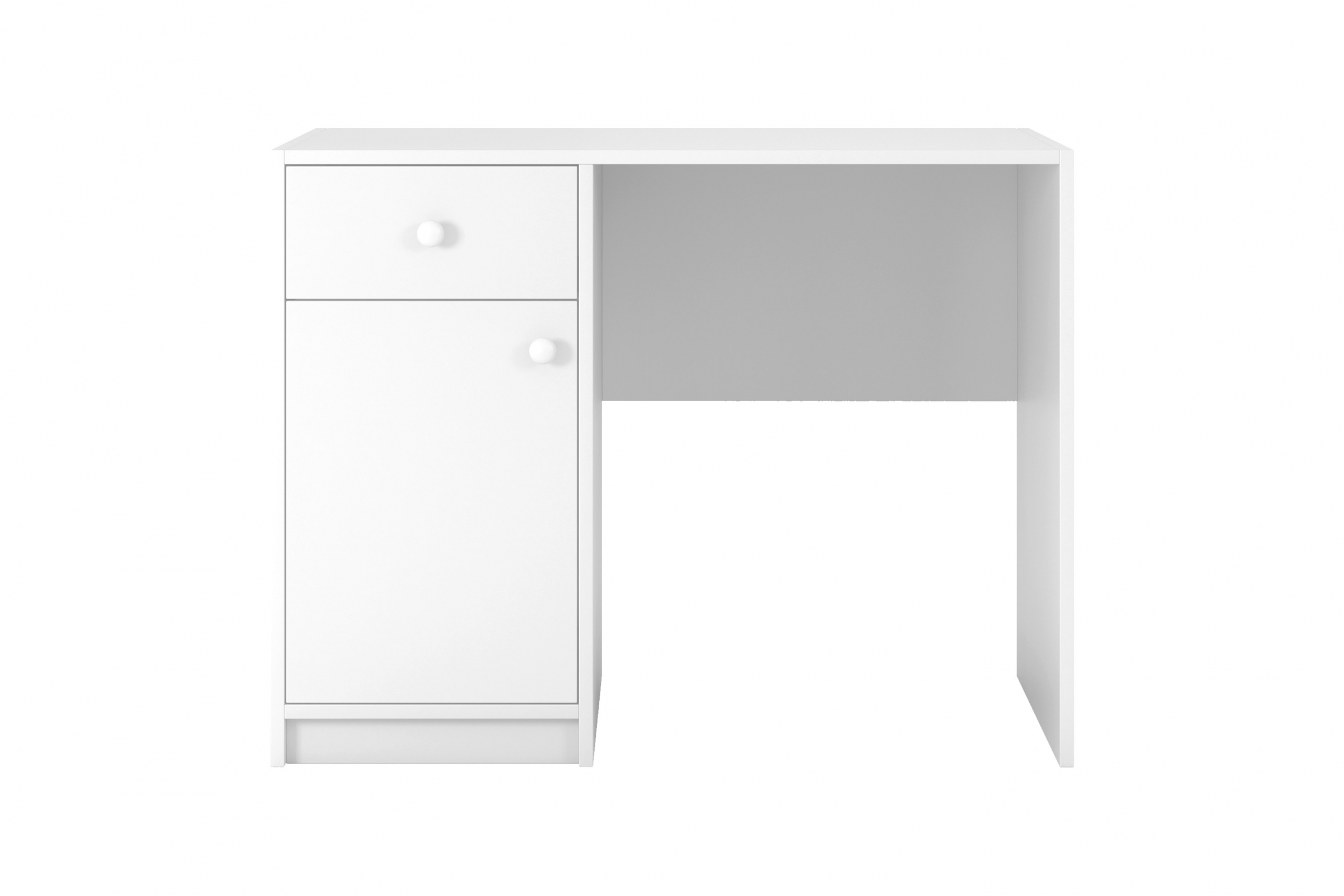 Detský písací stôl Bonzo 100 cm so zásuvkou - biela Písací stôl dzieciece Bonzo 100 cm z szuflada - Biely