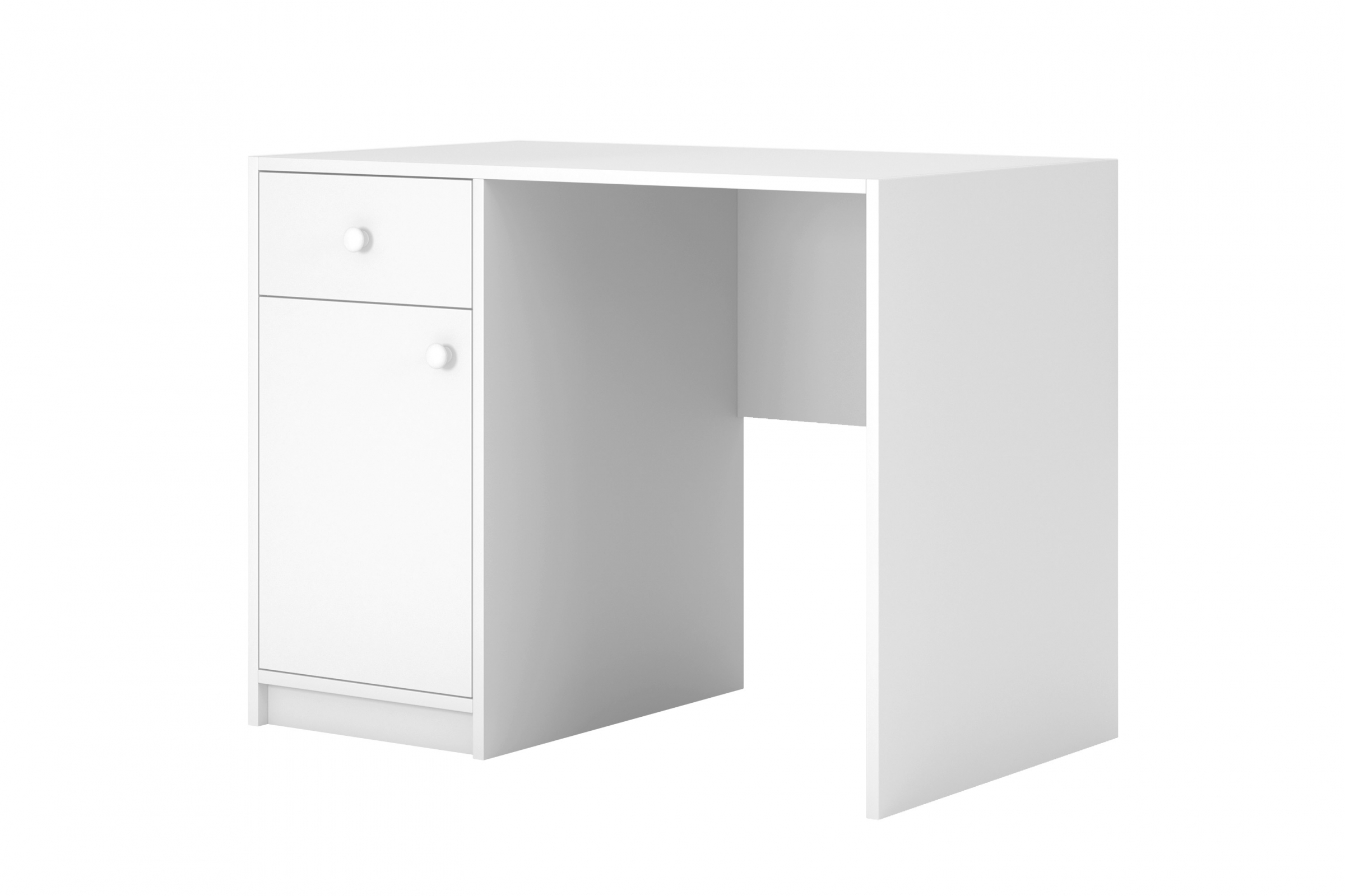 Detský písací stôl Bonzo 100 cm so zásuvkou - biela Písací stôl dzieciece Bonzo 100 cm z szuflada - Biely