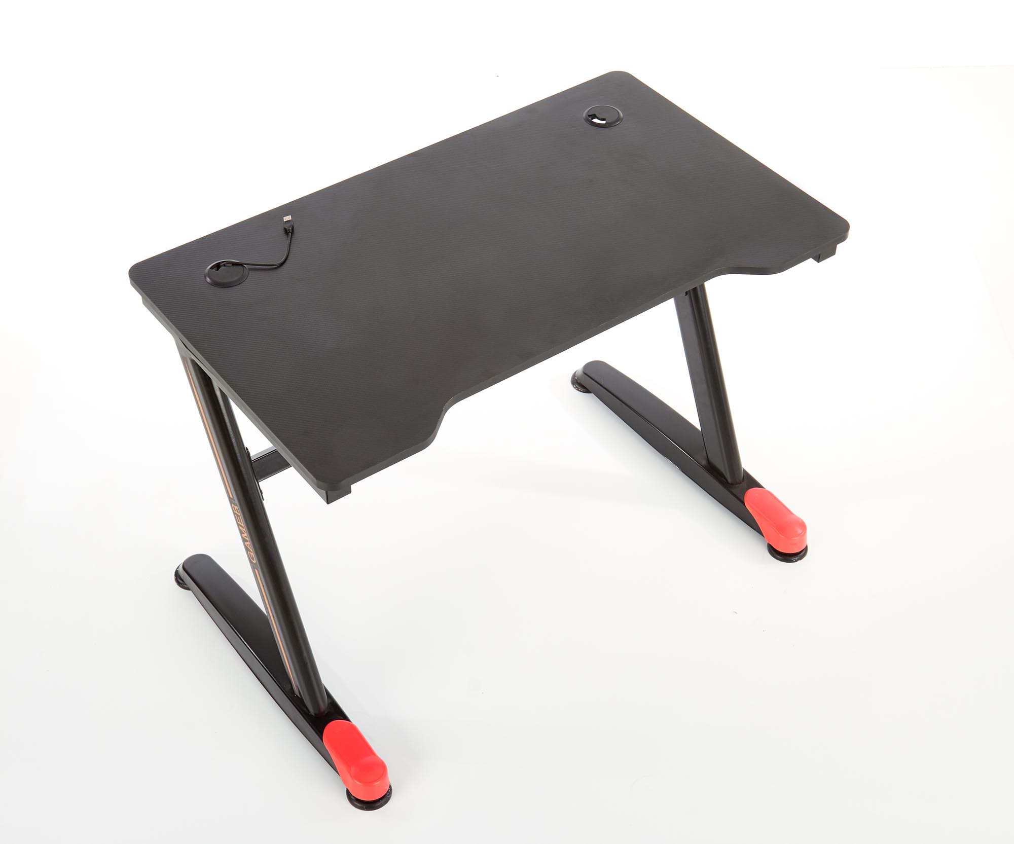 PC stôl B40 - čierna / červená Herný stôl b40 - Čierny / Červený