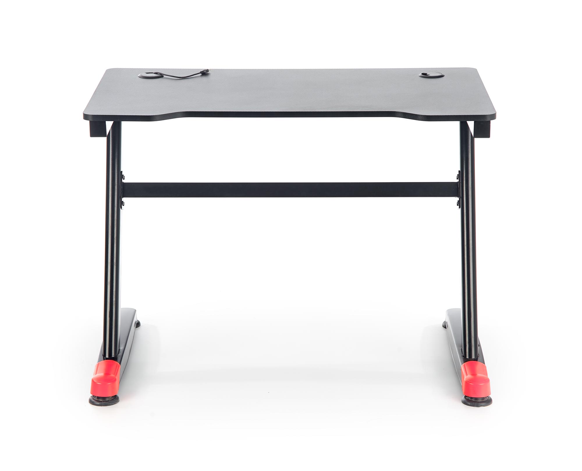 PC stôl B40 - čierna / červená Herný stôl b40 - Čierny / Červený