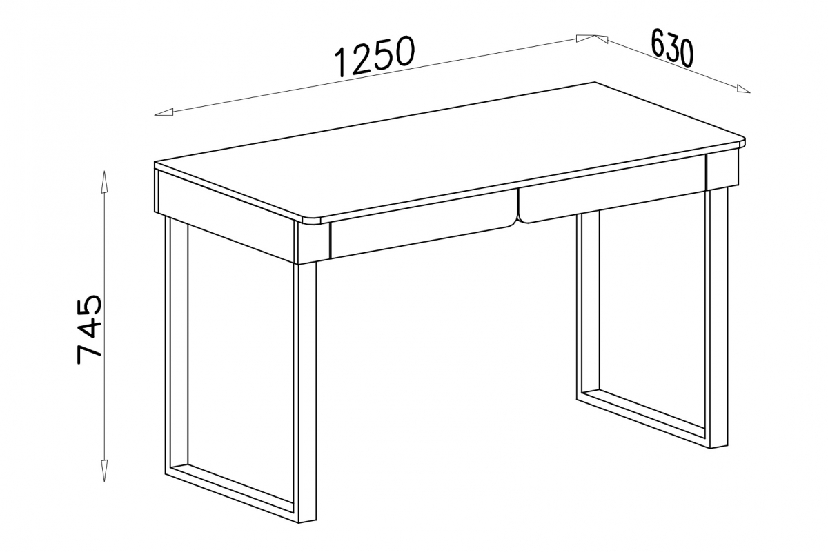 Psací stůl Luca 125 cm se zásuvkami - bez Pískový / dub olejowany psací stůl Luca 11 se zásuvkami 125 cm - bez Pískový / dub olejowany
