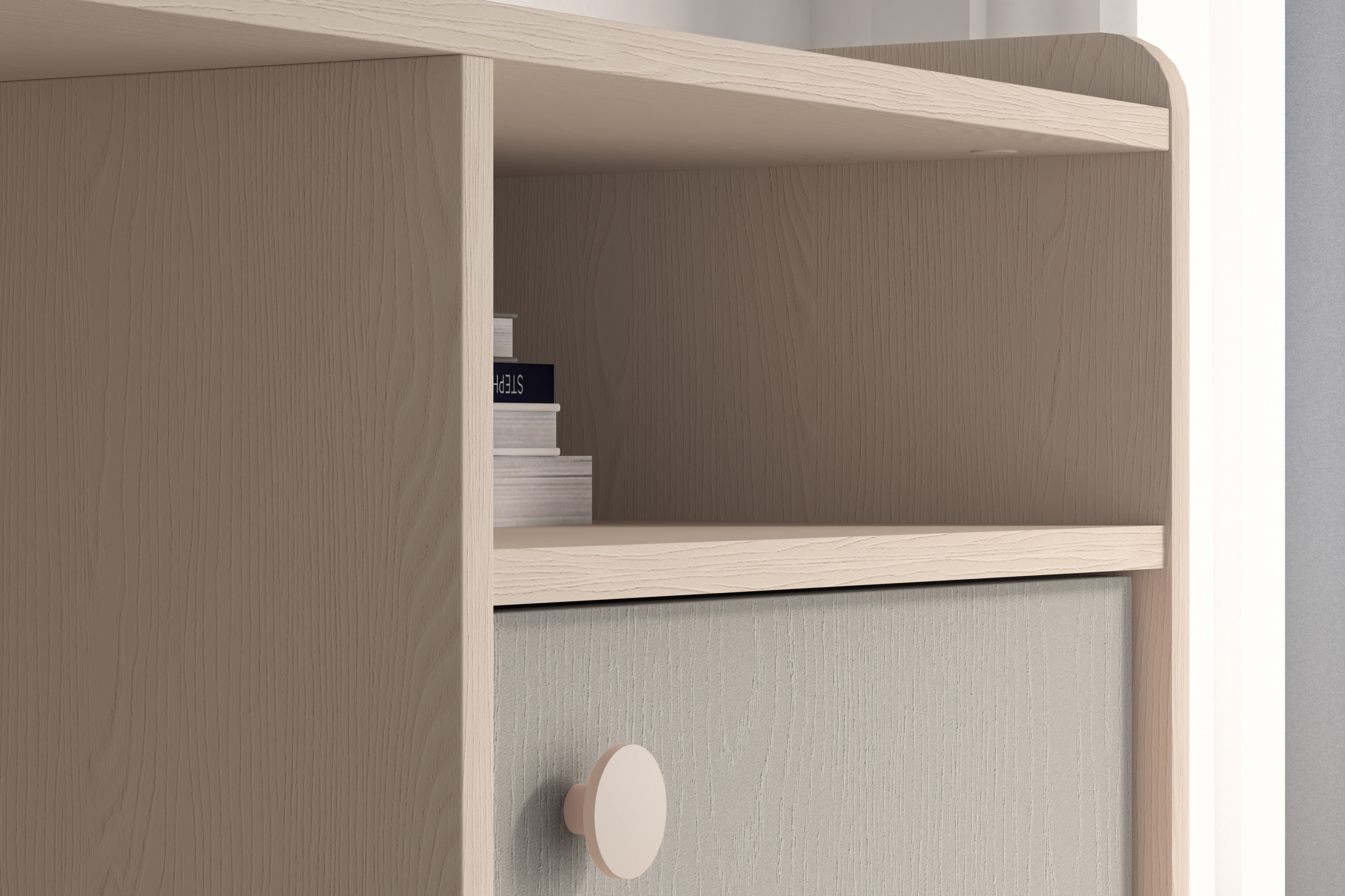 Dětský psací stůl Marla 120 cm - pouštní písek / šedá pallad psací stůl Marla 120 cm - piasek pustyni / šedá pallad