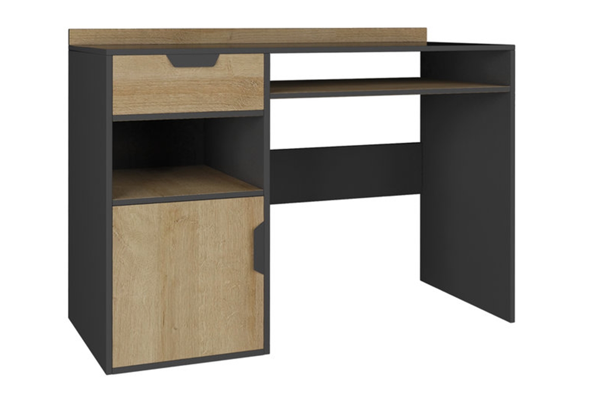 Písací stôlNano 9 - grafit / Dub riviera Písací stôl grafitowe