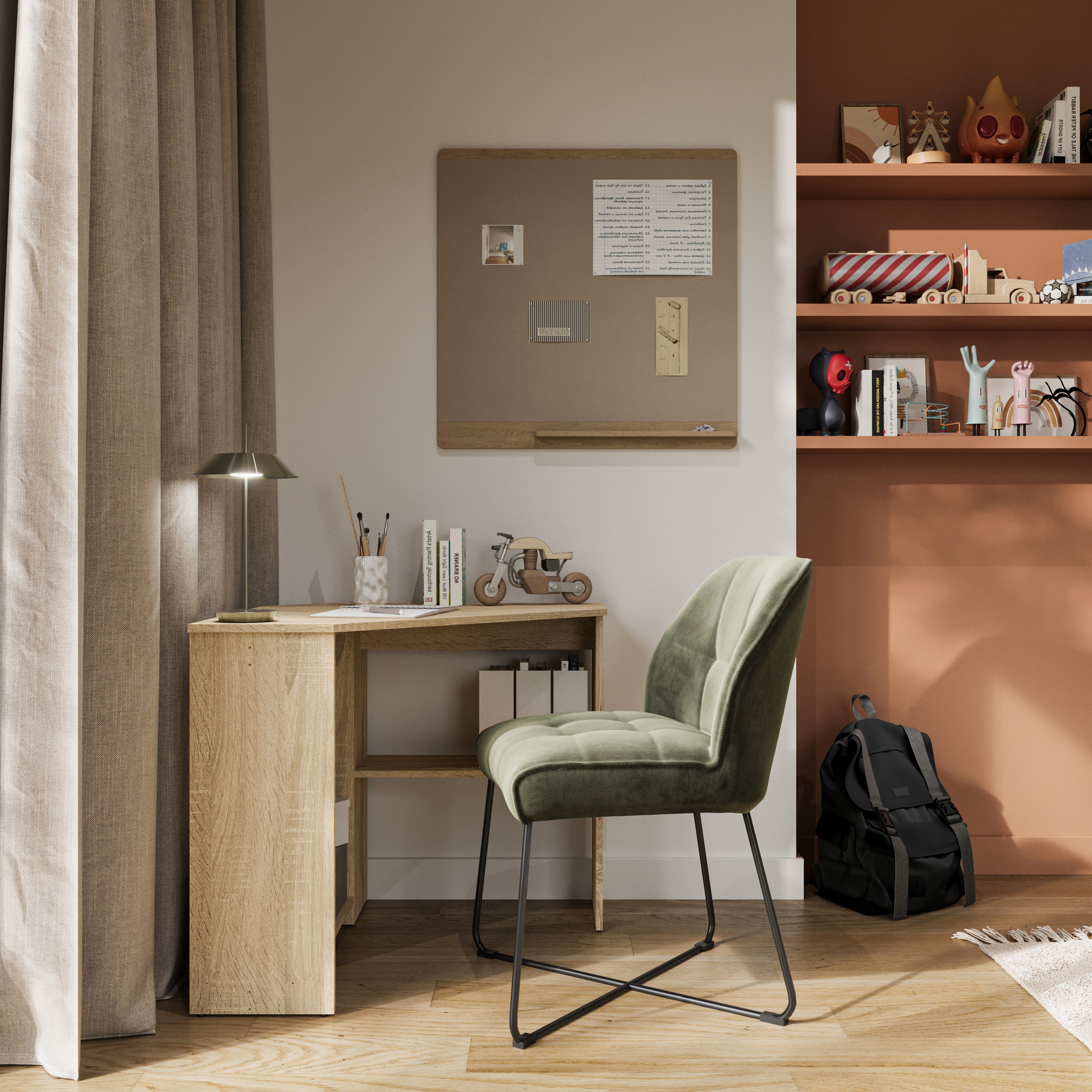 Rohový psací stůl Rino 80x80 cm - dub sonoma psací stůl narozne Rino 80x80 cm - dub sonoma