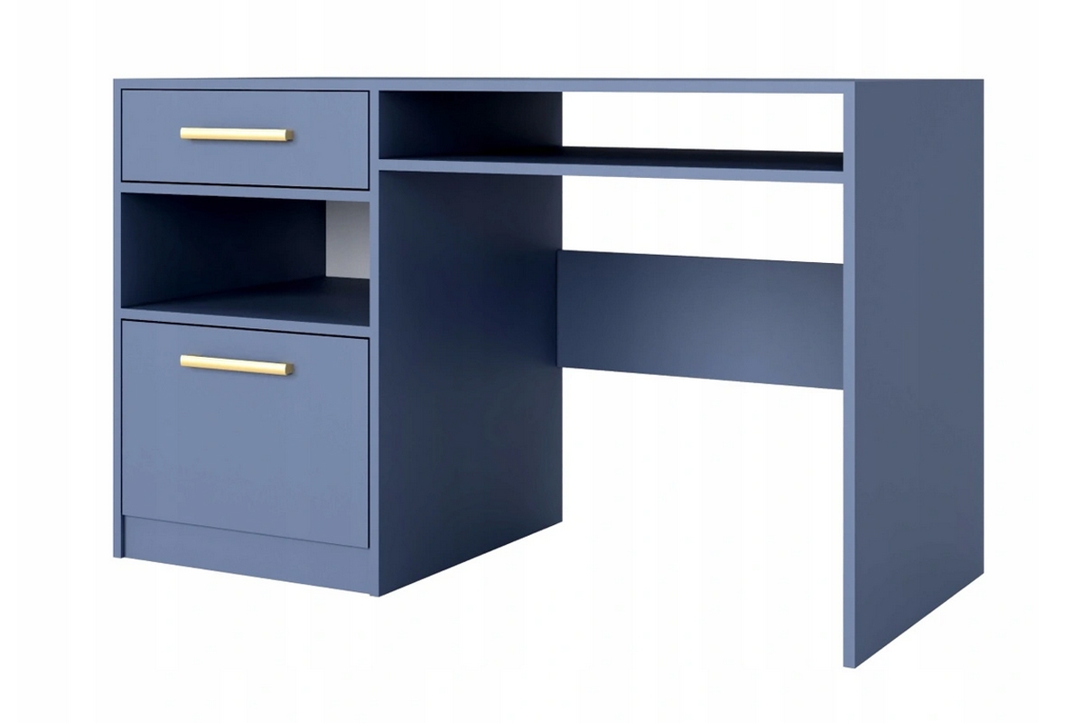 Písací stôl Bali 125 cm - svetlomodrá Modré Písací stôl 