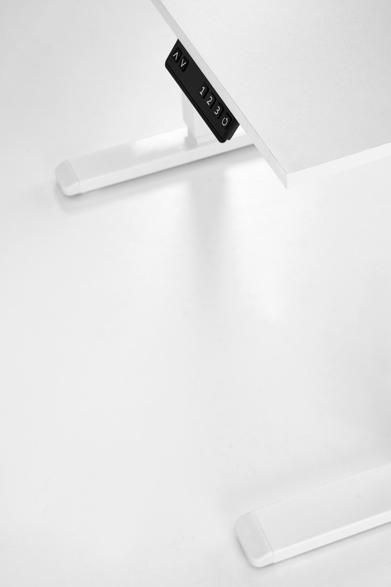 Psací stůl s regulací výšky B53 105x56 cm - bílá psací stůl z regulacja wysokosci b53 - 105x56 cm - bílá