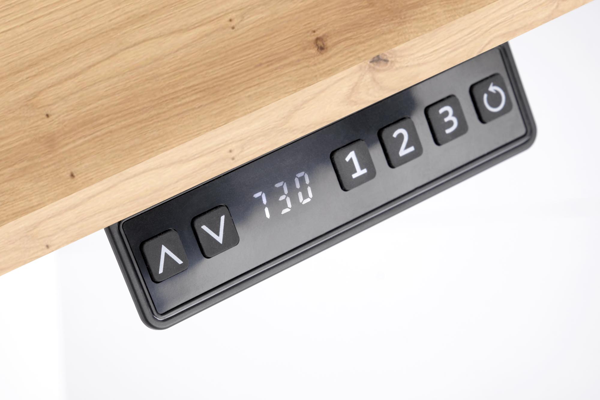 Písací stôl výškovo nastaviteľný B53 - 105x56 cm - Dub zlaté / Biely Písací stôl z regulacja wysokosci b53 - 105x56 cm - Dub zlaté / Biely