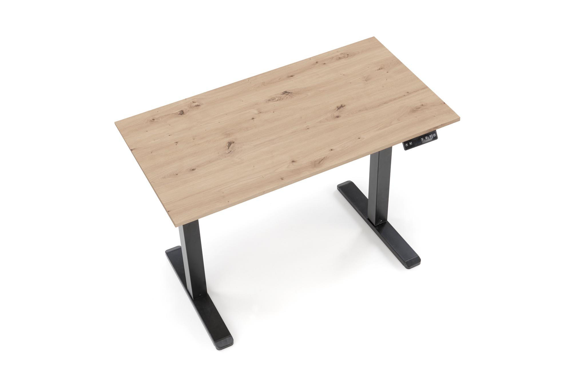 Písací stôl výškovo nastaviteľný B53 - 105x56 cm - Dub zlaté / Čierny Písací stôl z regulacja wysokosci b53 - 105x56 cm - Dub zlaté / Čierny