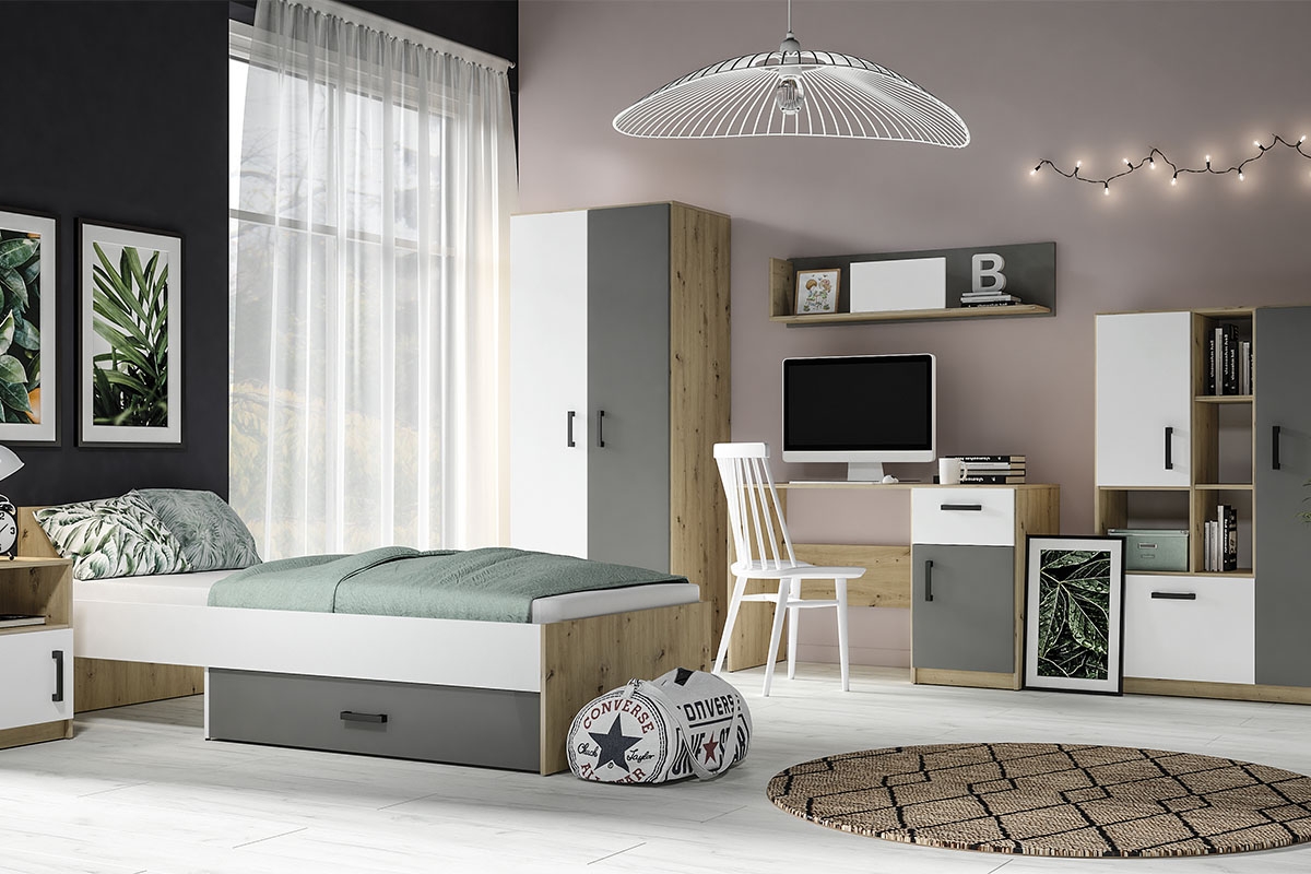 Psací stůl Makat 08 se zásuvkou Psací stůl se skříňkou