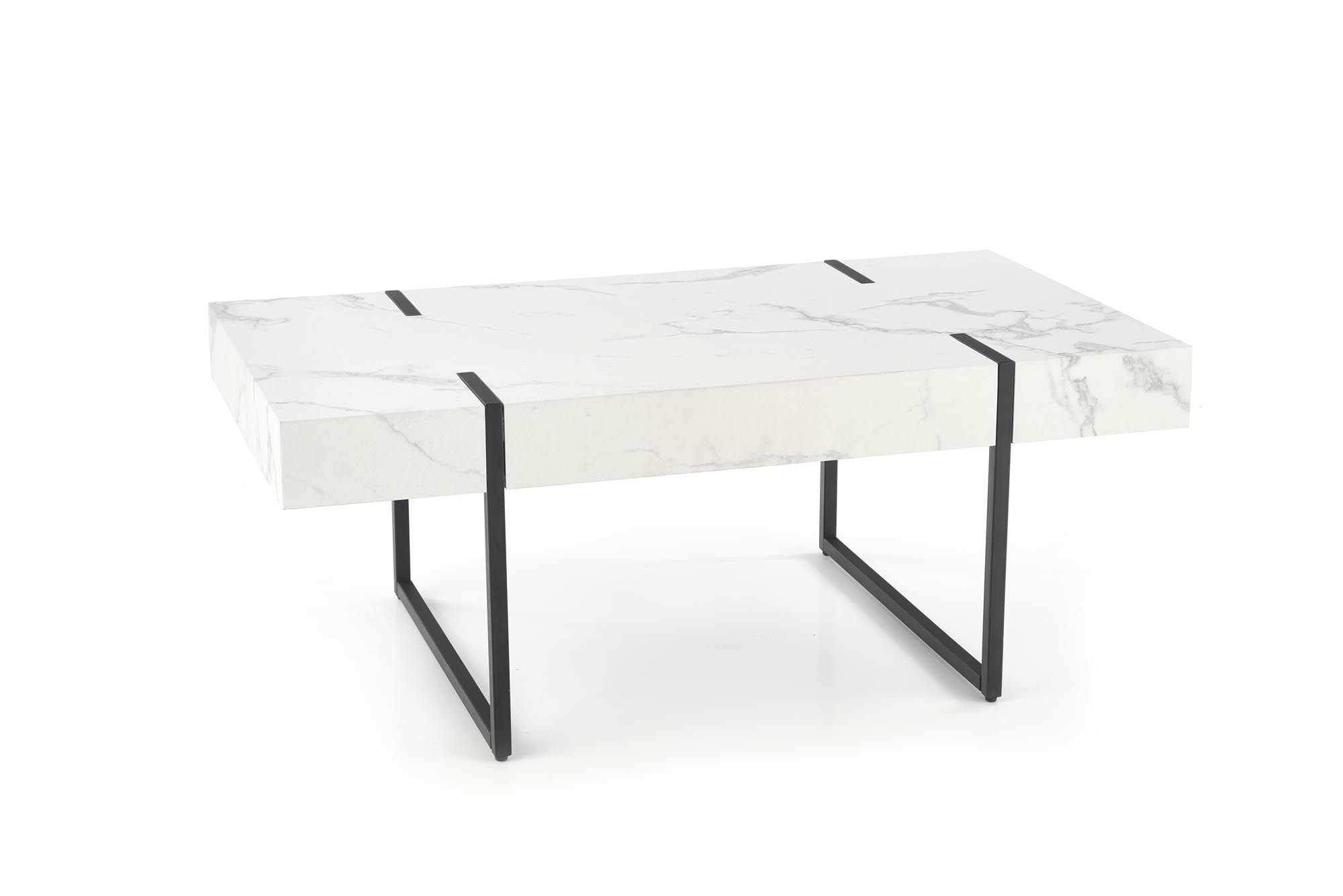 BLANCA Konferenční stolek Bílý mramor - Černý blanca Konferenční stolek Bílý mramor - Černý