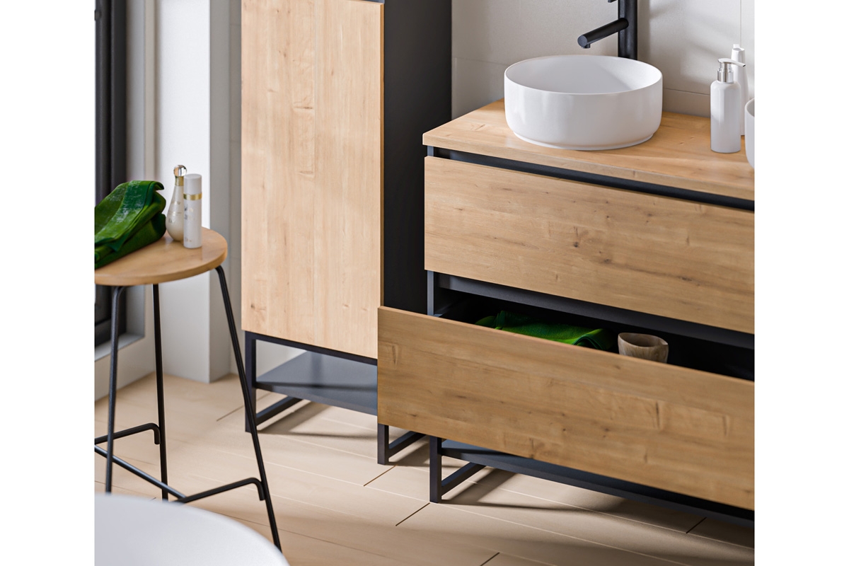 Koupelnová deska Monako Oak 893 120 cm - dub Hamilton Deska do koupelny 120 cm Monako Oak 893 - Dub Hamilton