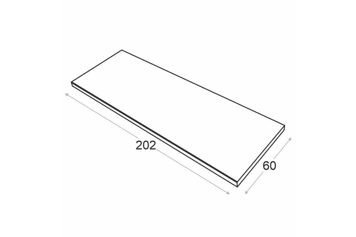 Kuchyňská deska Ilandia 202 cm - dub hikora Deska kuchenny Ilandia 202cm - dub hikora