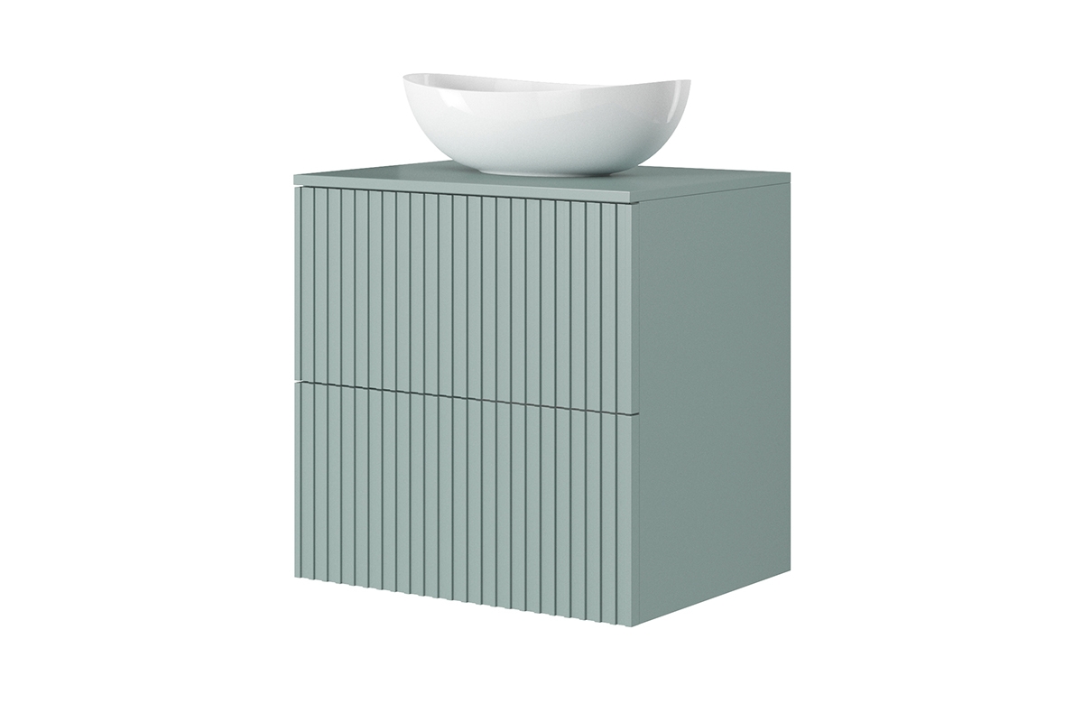 Koupelnová deska Nicole 60 cm - šalvějová Deska Nicole 60 cm - šalvěj MDF - S umyvadlem nablatowa i skříňka wiszaca šalvěj