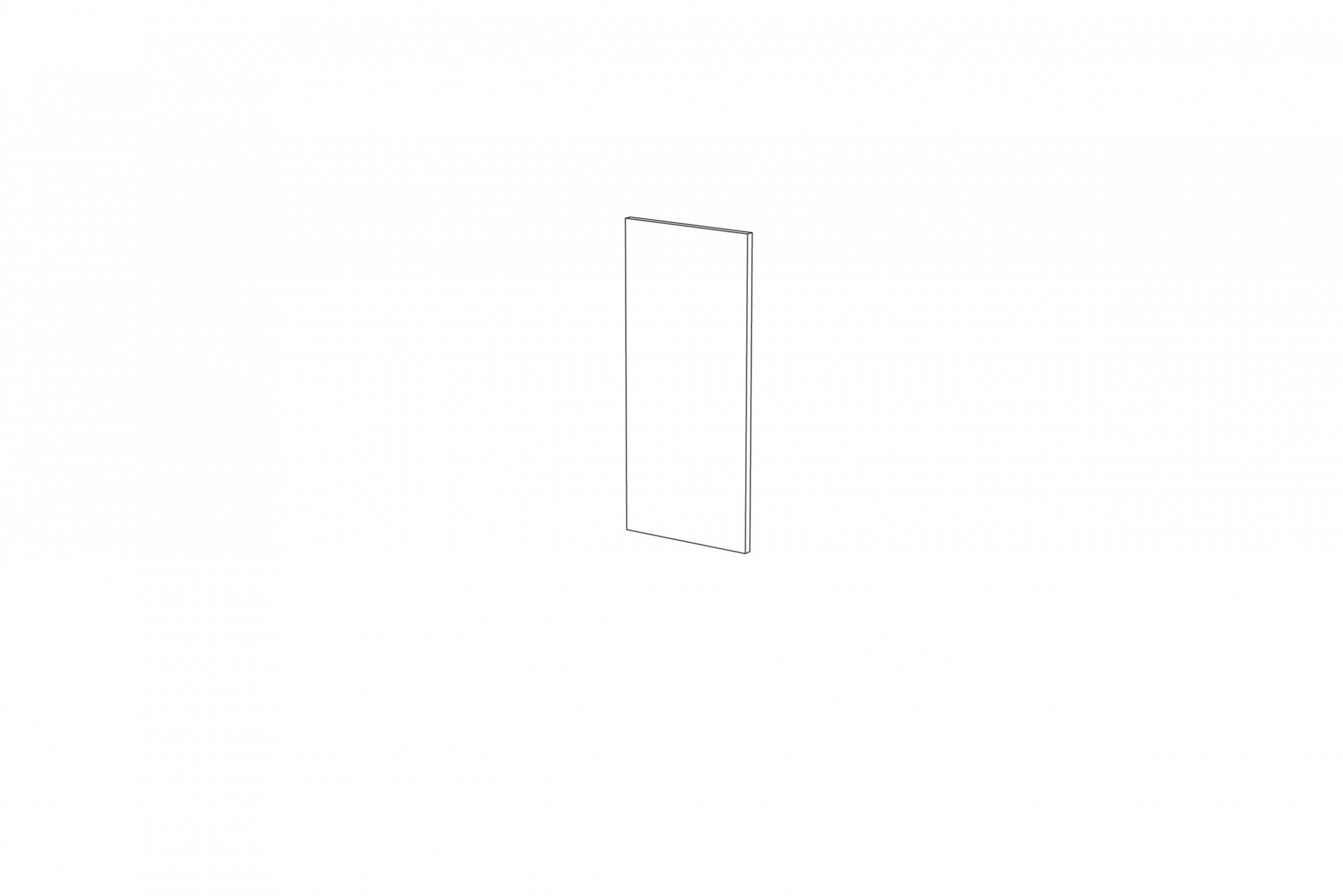 Boční panel Ilandia 71x32 cm - bílý mat Bok nakladany Ilandia 71x32cm do skříňky wiszacych - bílý mat