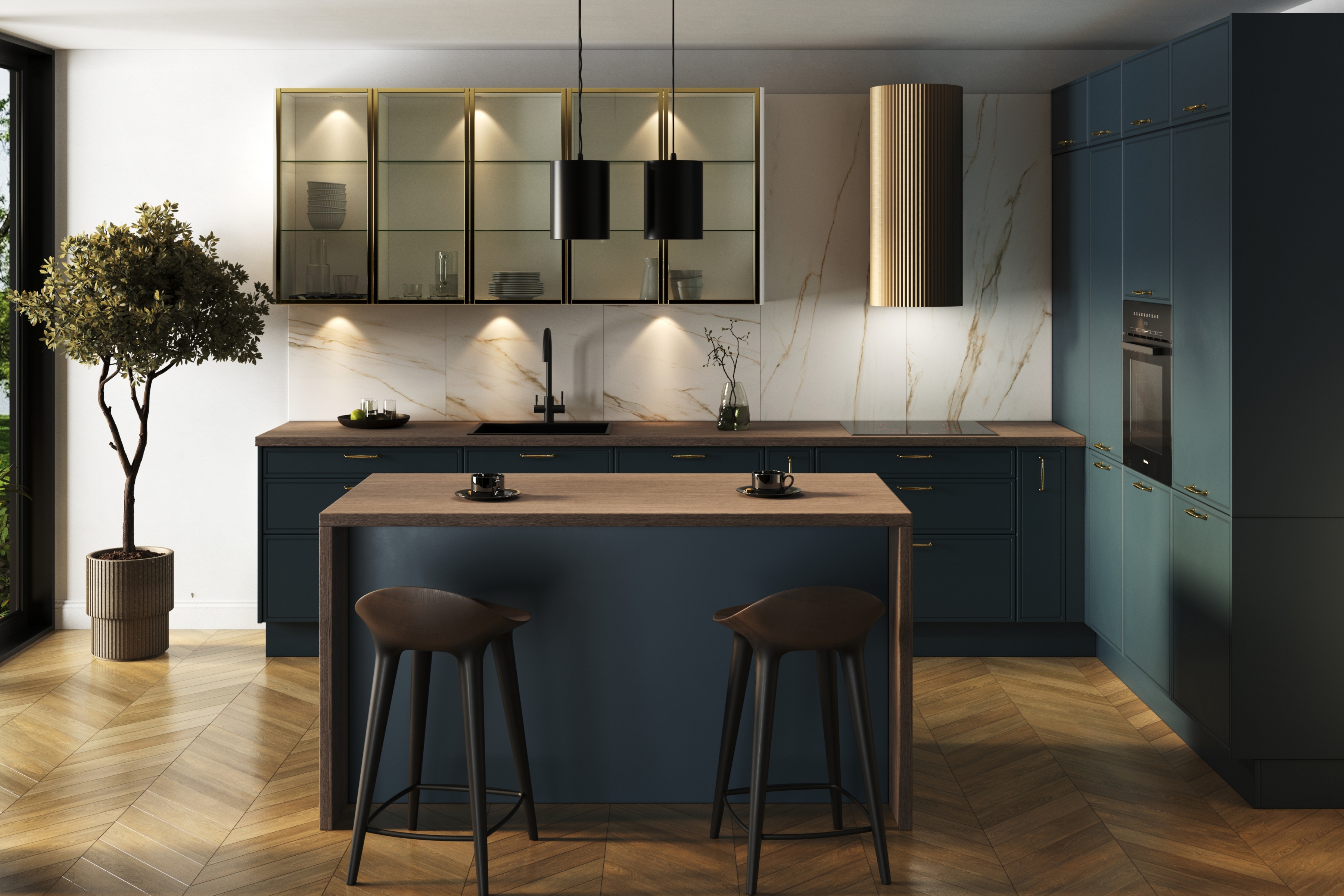 Bočný panel KAMMONO P2 k vysokým skrinkám - výška 147 cm Bok nakladany KAMMONO P2 výš. 147cm do Skrinky slupka