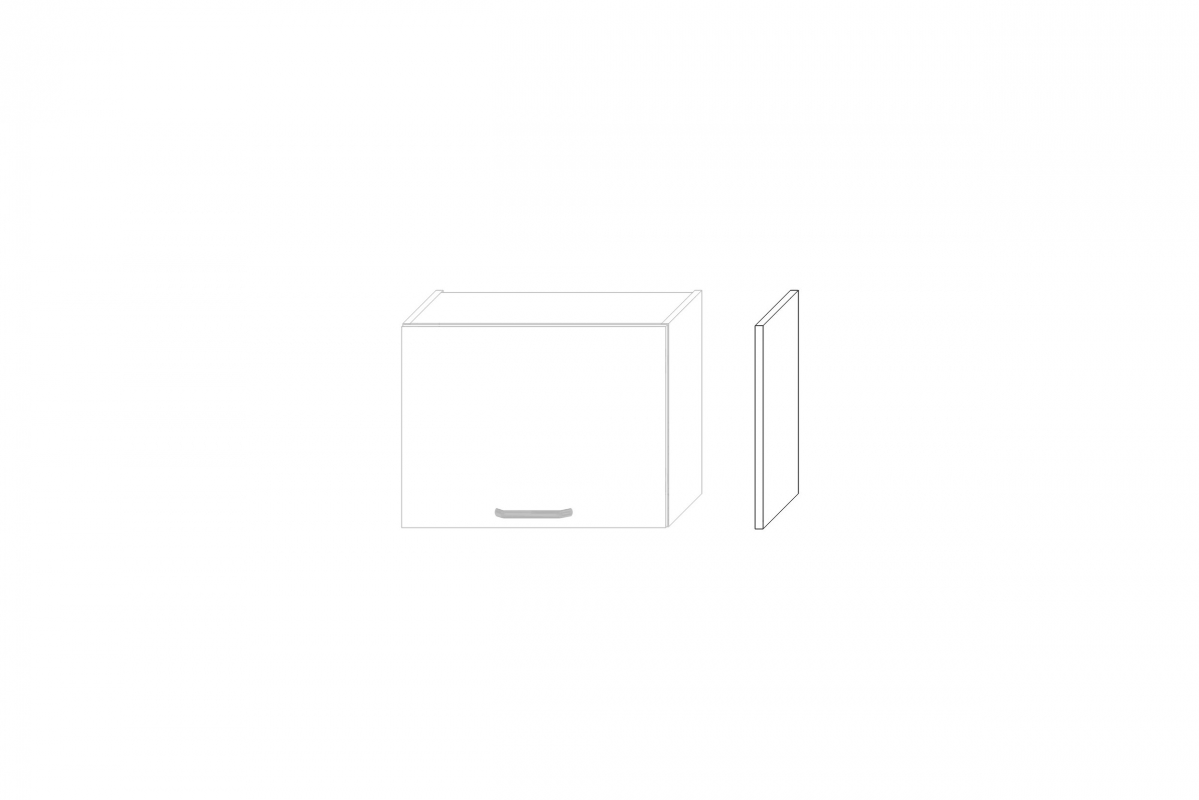 Bočný panel Kammono P2 výška 35 cm pre závesnú skrinku Bok nakladany KAMMONO P2 výš. 35cm do Skrinky wiszacej