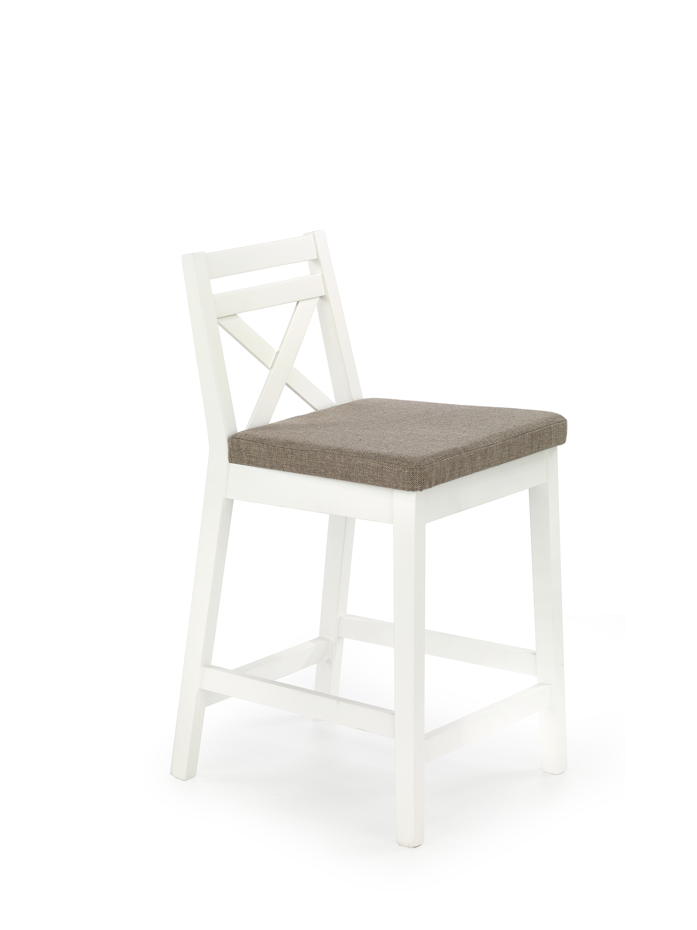 Nízká barová židle Borys Low - bílá / Inari 23 borys low Židle barová nízká Bílý / čal. Inari 23
