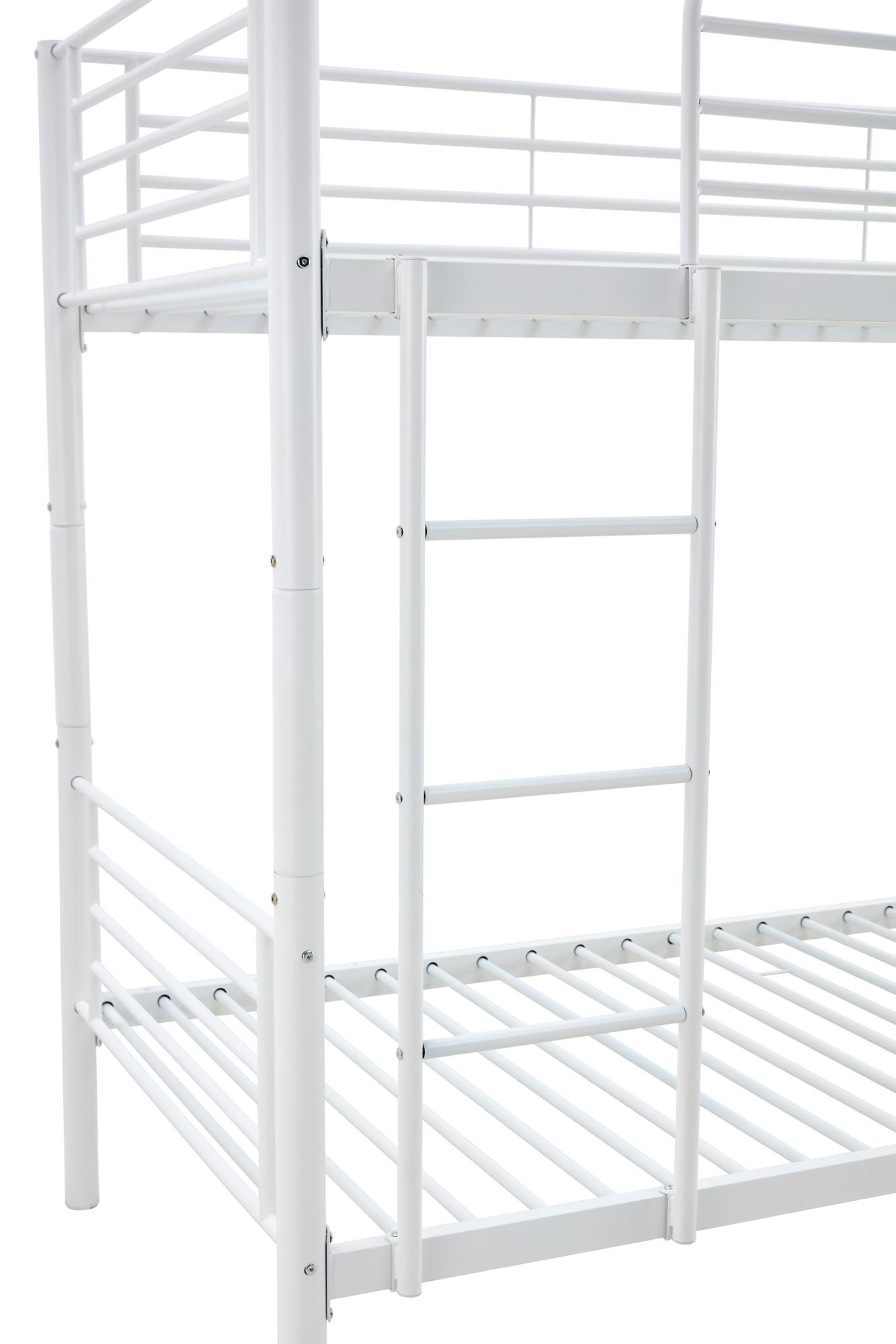 BUNKY emeletes ágy / lehetőség két egyszemélyes ágyra - fehér bunky postel patrová  / opcja dwoch lozek pojedynczych 90, Bílý