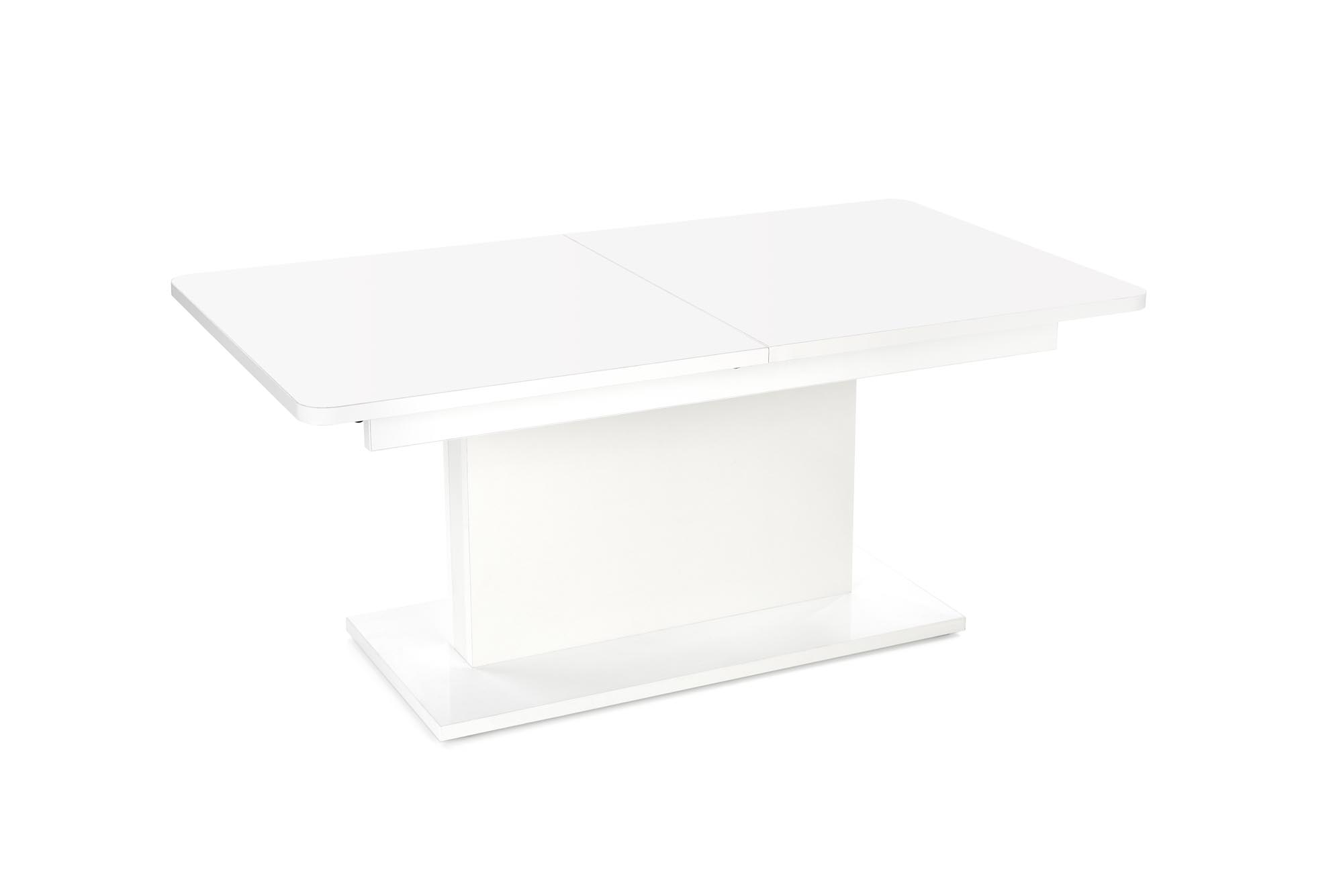BUSETTI dohányzóasztal, asztallap: matt fehér, lábak: matt  fehér  busetti, Konferenční stolek, Deska: fehér matt, Nohy: fehér matt