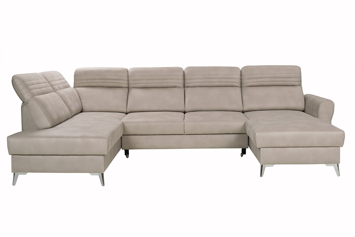 Rozkládací rohová sedací souprava Calabria I na kovové podstavě Rohová sedací souprava s funkcí spaní Calabria I na kovové podstavě - wygodna konstrukcja