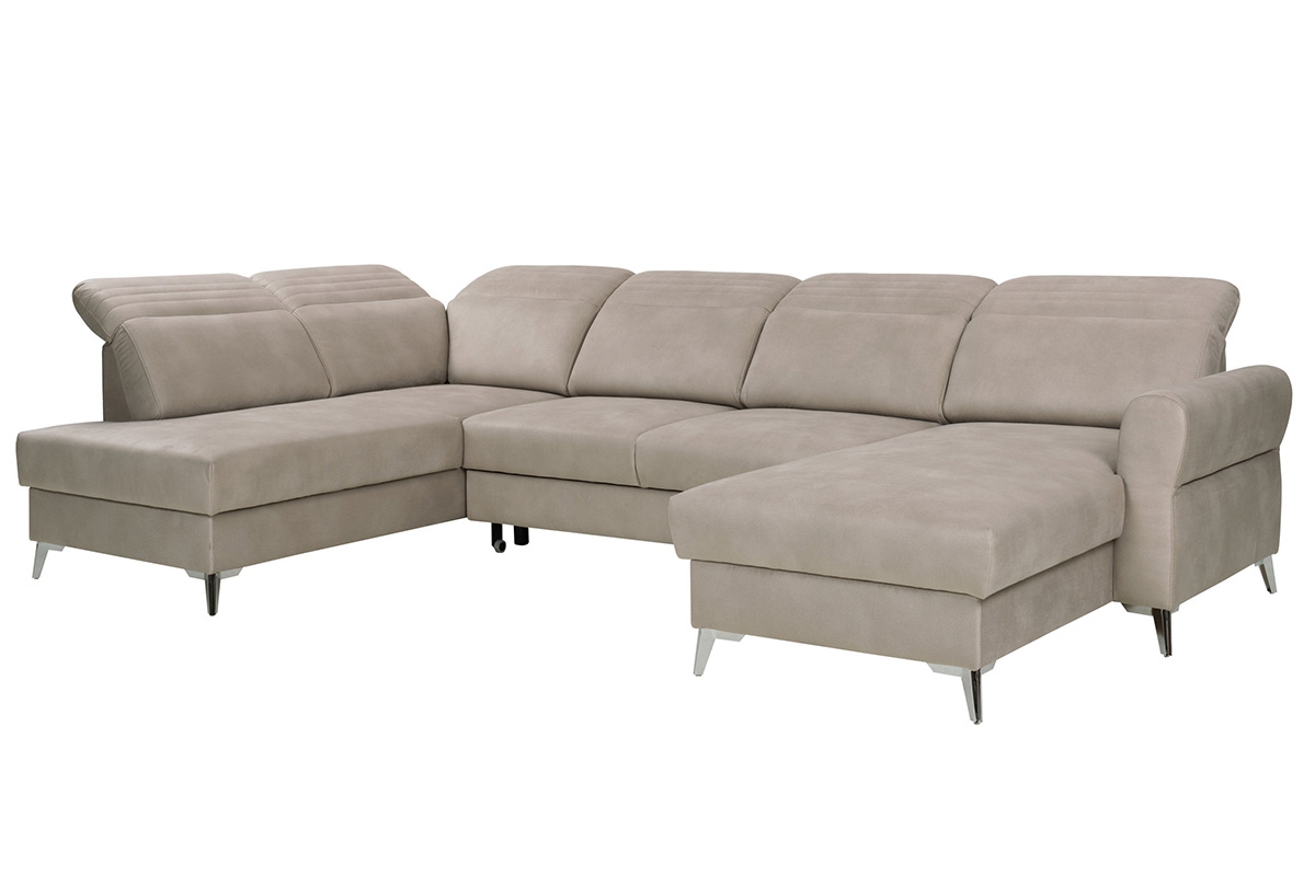 Rozkládací rohová sedací souprava Calabria I na kovové podstavě Rohová sedací souprava s funkcí spaní Calabria I na kovové podstavě 